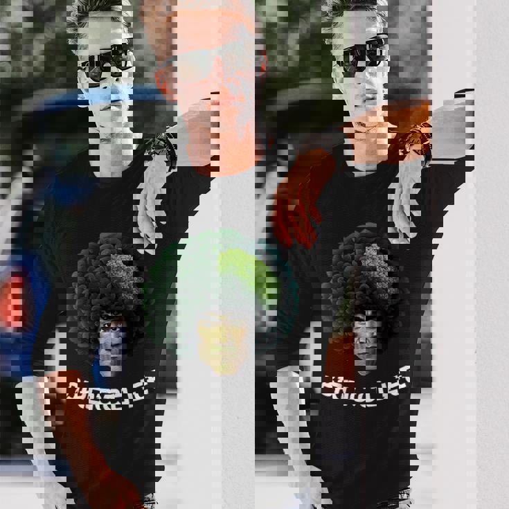 Brocco Lee ブロッコリー ブルースビーガン ベジタリアン ワードゲーム 長袖Tシャツ 彼への贈り物