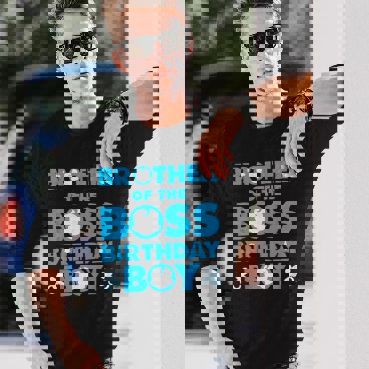 Brother Of The Boss 誕生日 男の子 赤ちゃん 家族 デコレーション 長袖Tシャツ 彼への贈り物