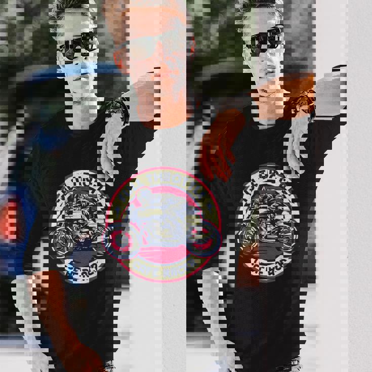 Cafe Racer フルスロットル ヴィンテージモーターサイクルtシャツ 長袖Tシャツ 彼への贈り物