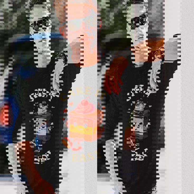 Cake It Easy Take It Easy Fruit 長袖Tシャツ 彼への贈り物