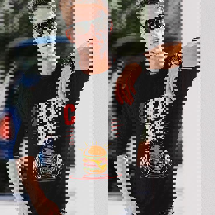 Cheat Day チート・デイ フィットネス 気ままなジム ブレイク ダイエット 冷え込む日 長袖Tシャツ 彼への贈り物