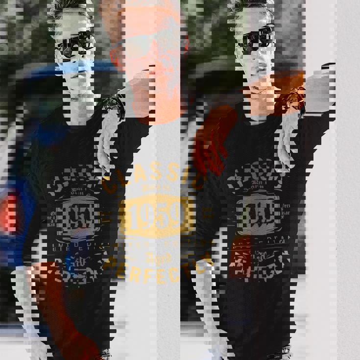 Classic 1959 ヴィンテージ 1959年生まれ 64歳の誕生日ギフトアイデア 64歳 長袖Tシャツ 彼への贈り物