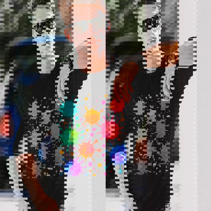 Colorplash アートtシャツ 長袖Tシャツ 彼への贈り物