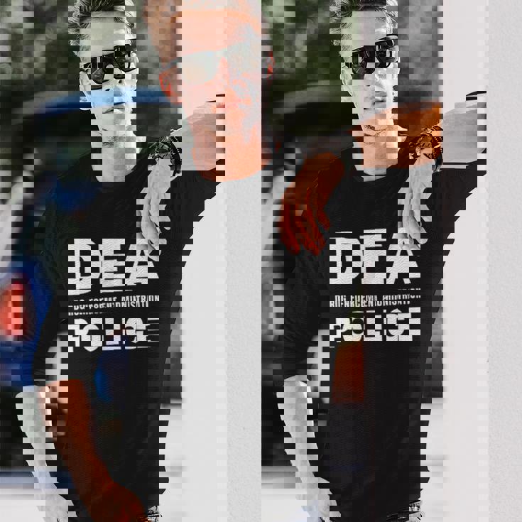 Dea 警察官 麻薬取締局 フロントサイド 長袖Tシャツ 彼への贈り物