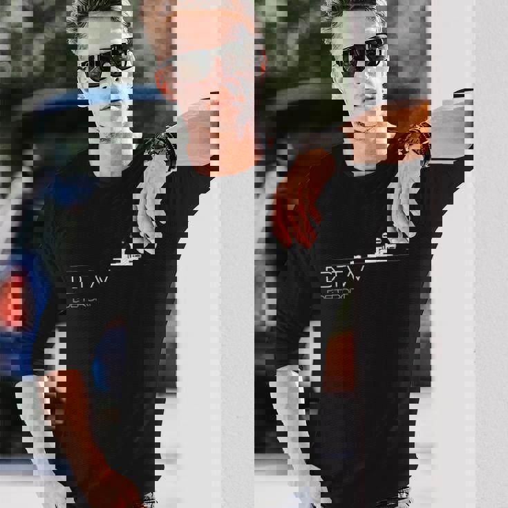 Detroit Airport Code お土産ギフト Dtw 長袖Tシャツ 彼への贈り物