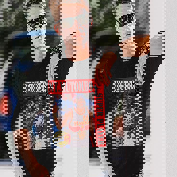 Dikembe Mutombo_Nba_001 長袖Tシャツ 彼への贈り物