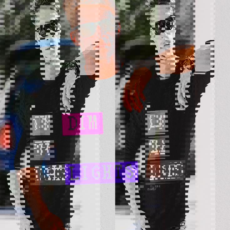 Dim The Lights 007 メンズ ロック ライブ フェス バンド ゲーム 音楽 おしゃれ 男女兼用 キッズ 長袖Tシャツ 彼への贈り物