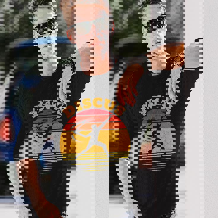 Discus ヴィンテージサンセット 長袖Tシャツ 彼への贈り物