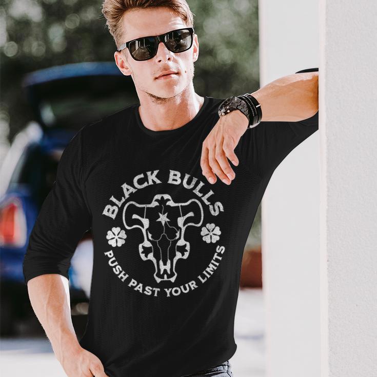 Camiseta Black Bulls De Anime Black Clover - Diseño De Trébol Negro Envejecido
