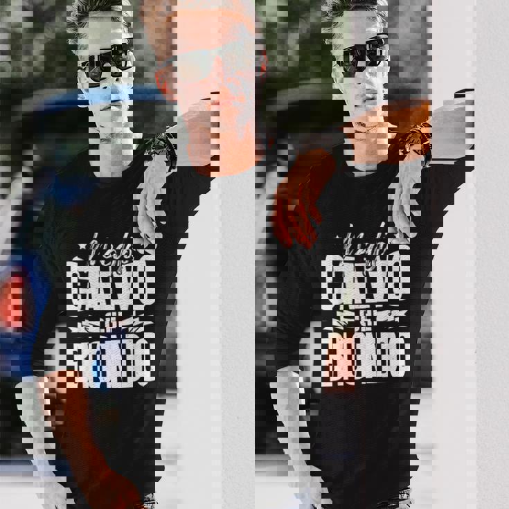 Divertente Papà Calvo Meglio Calvo Che Biondo Maglietta a maniche lunghe Regalos para él