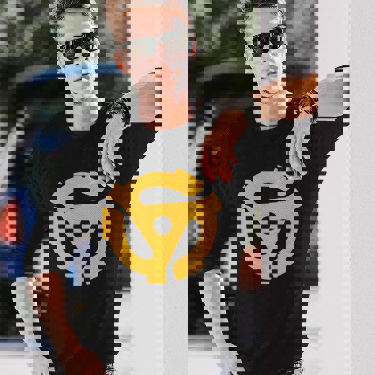 Dj 45Rpmアダプター ターンテーブルミュージック 長袖Tシャツ 彼への贈り物