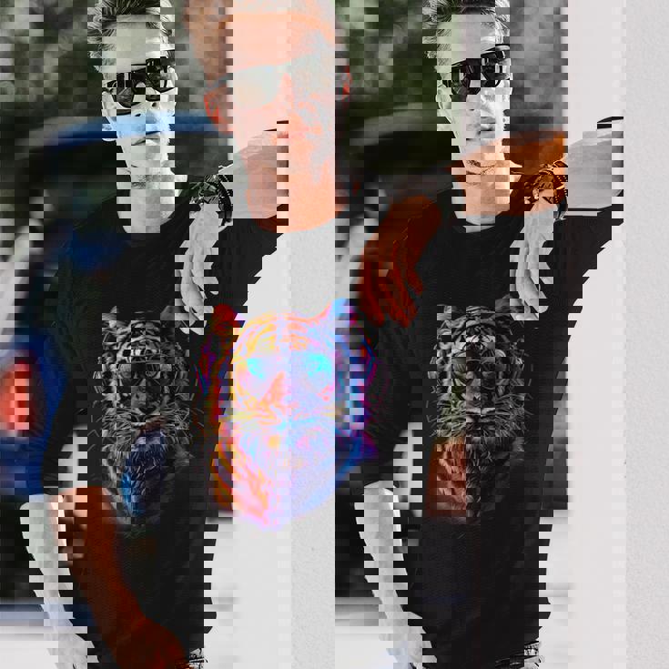 Dj Tiger 音楽プロデューサー Beatmaker Music Headphones House 長袖Tシャツ 彼への贈り物