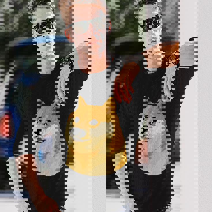 Dogecoin Just Doge 長袖Tシャツ 彼への贈り物