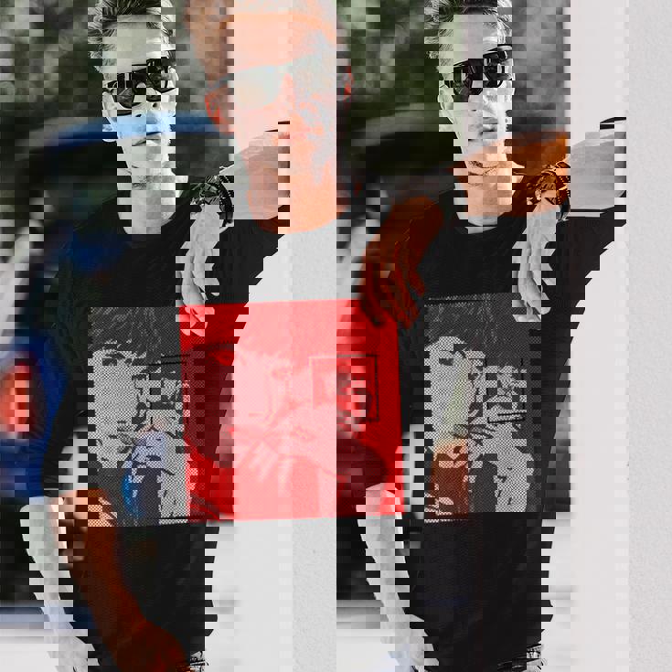 Dot Pattern Original Icon Official Illustration Red 長袖Tシャツ 彼への贈り物