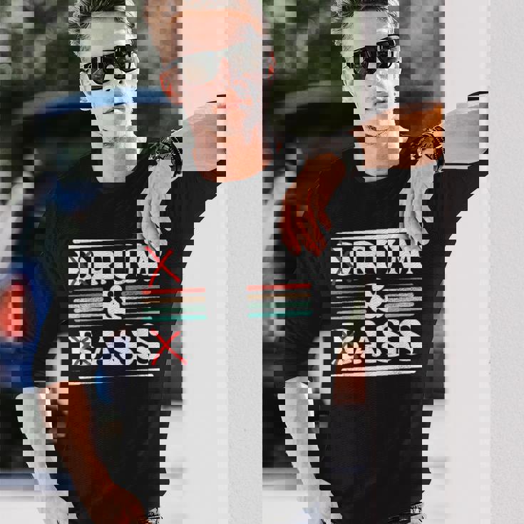 Drum & Bass Rum & Ass Retrointageibes Team 長袖Tシャツ 彼への贈り物