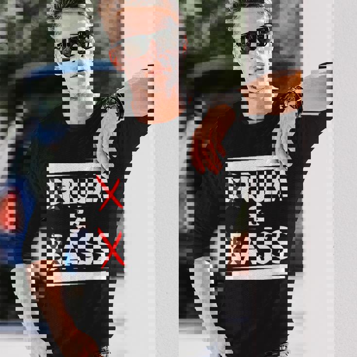 Drum And Bass Rum And Ass 長袖Tシャツ 彼への贈り物