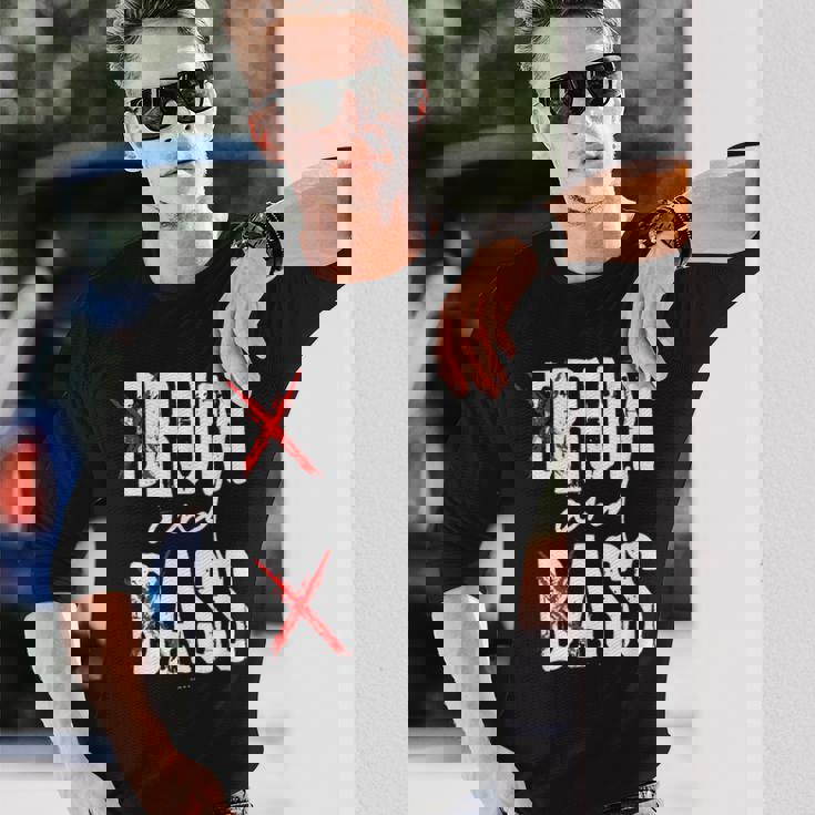 Drum And Bass Rum And Ass 長袖Tシャツ 彼への贈り物