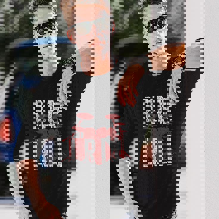 Drummers ドラム パラディドル 練習ドリル 長袖Tシャツ 彼への贈り物