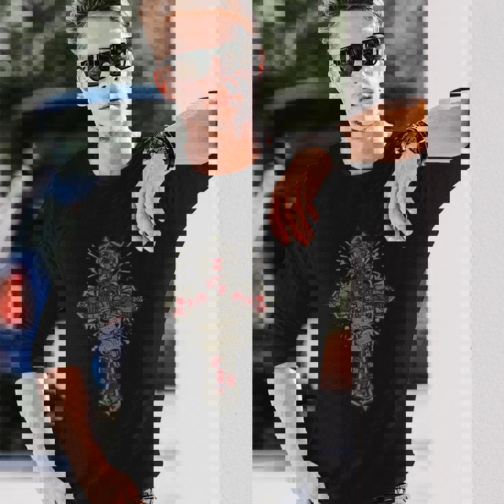 Elder Emo Goth Y2k エモファン メンズ エモ 長袖Tシャツ 彼への贈り物