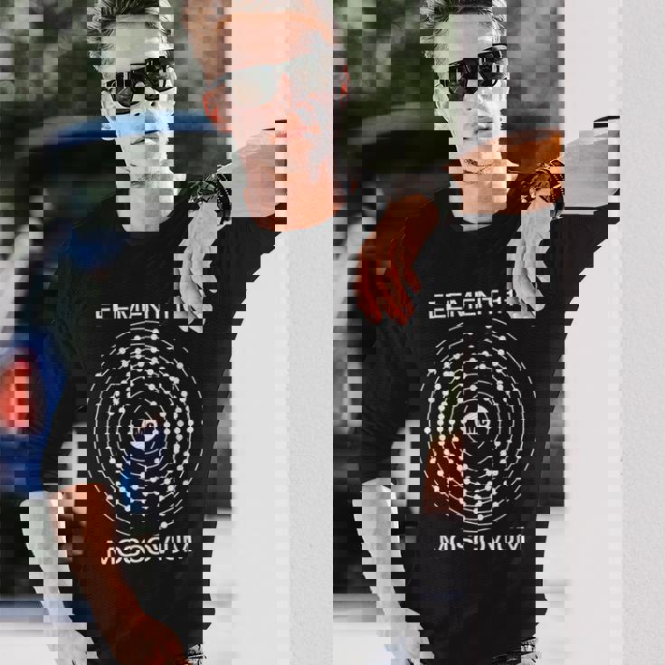 Element 115 Moscovium Ununpentium 原子番号 Ufo Alien 長袖Tシャツ 彼への贈り物