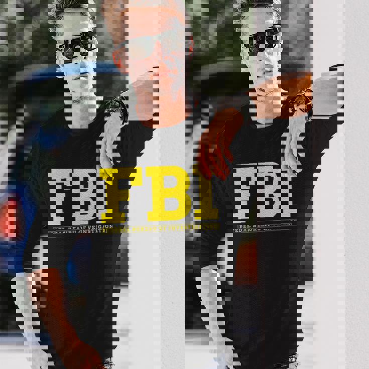 Fbi連邦捜査官事務所両面 長袖Tシャツ 彼への贈り物