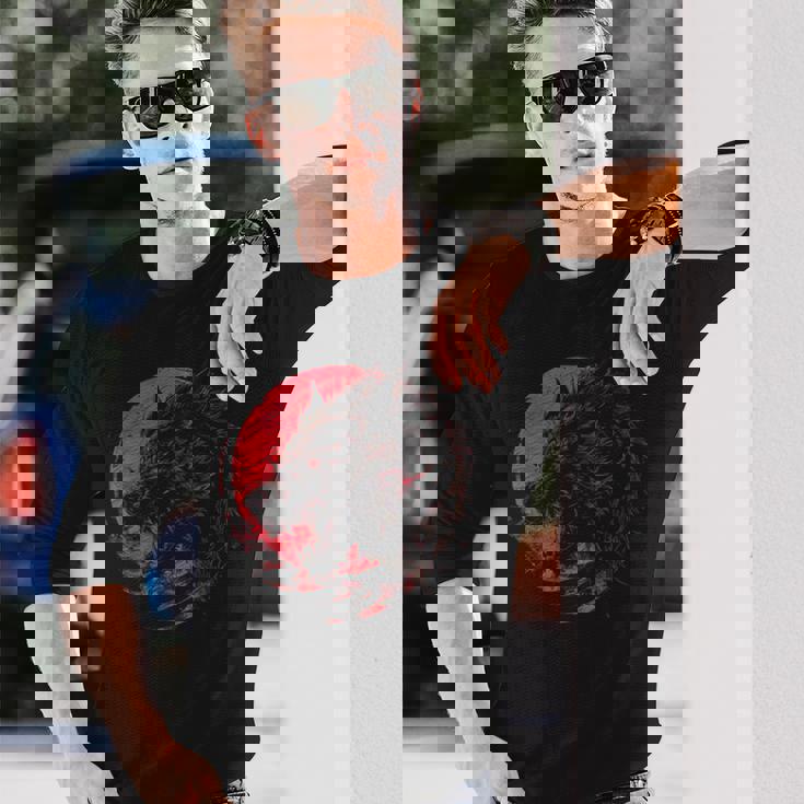 Fenrir Norse Wolf 長袖Tシャツ 彼への贈り物