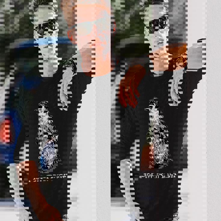 Fight Or Flight Penguin Meme North Pole Penguin Long Sleeve T-Shirt Gifts for Him Fight Or Flight Penguin Meme North Pole Penguin Long Sleeve T-Shirt Gifts for Him