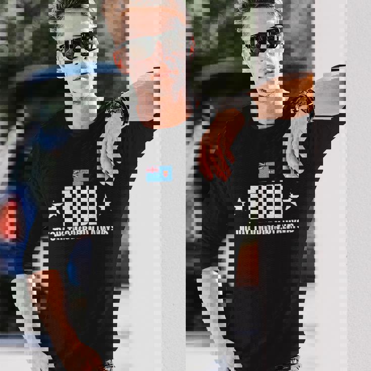 Fiji Today Tomorrow Always フィジー ラグビー 長袖Tシャツ 彼への贈り物