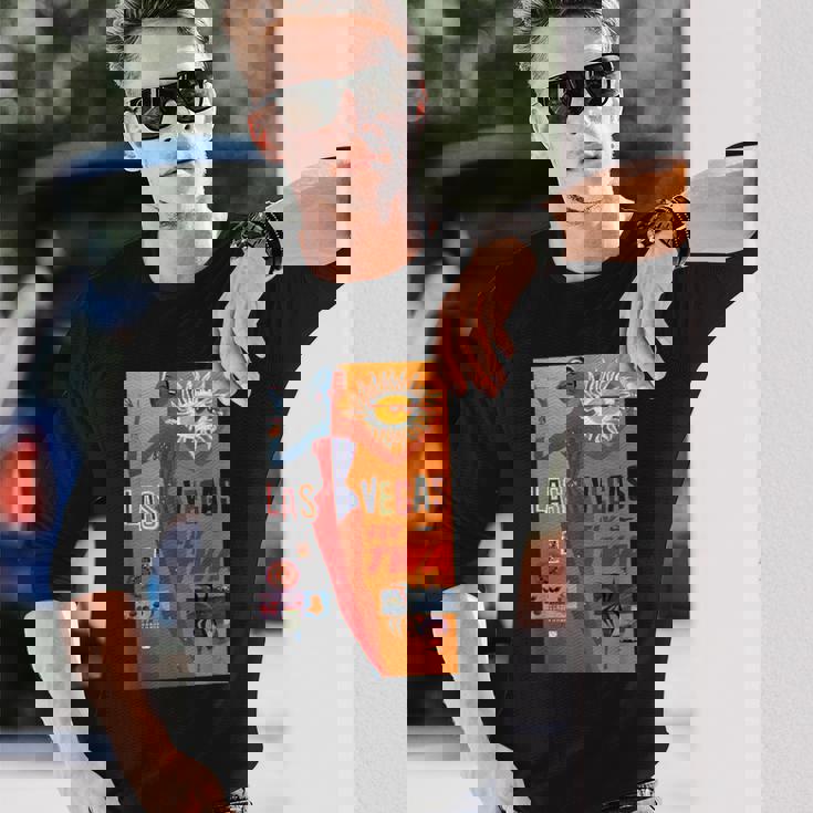 Fly Twa ラスベガス ビンテージ トラベルtシャツ 長袖Tシャツ 彼への贈り物