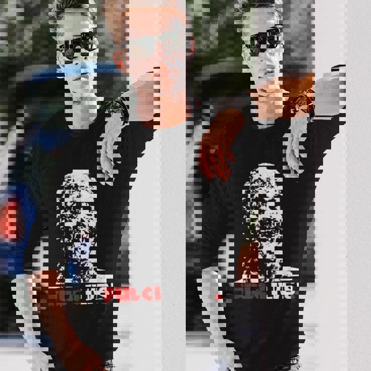 Fulci Livesゾンビホラー映画tシャツ 長袖Tシャツ 彼への贈り物