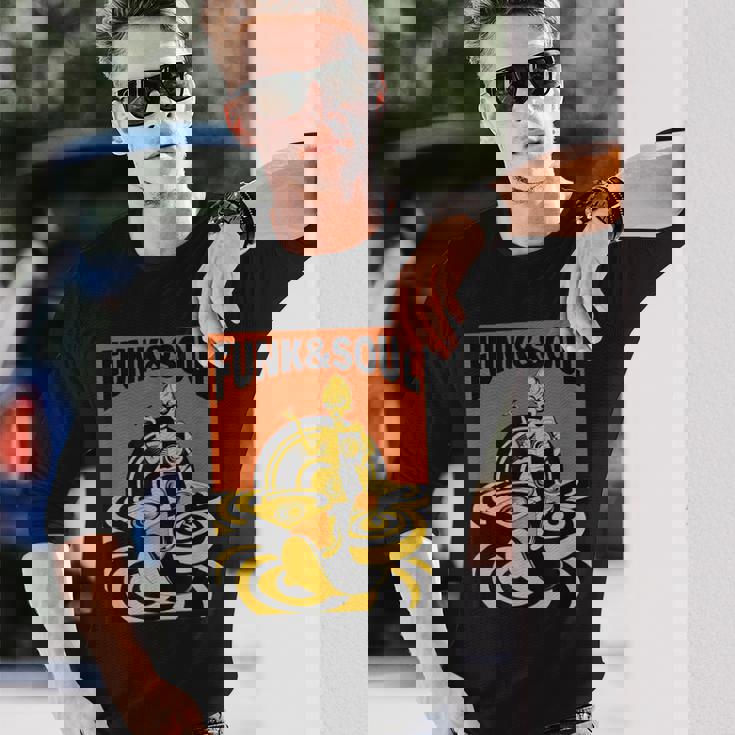 Funk &Oul Music Oldchool Records フィットtシャツ 長袖Tシャツ 彼への贈り物