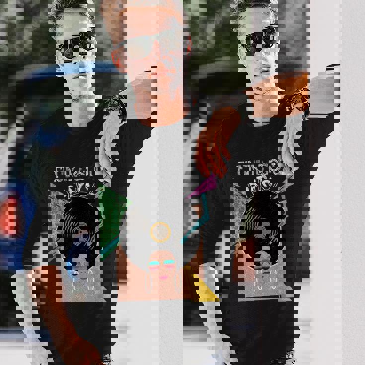 Funk &Oul Patrol 70年代80年代ビンテージアフログラフィックミュージックシャツ 長袖Tシャツ 彼への贈り物