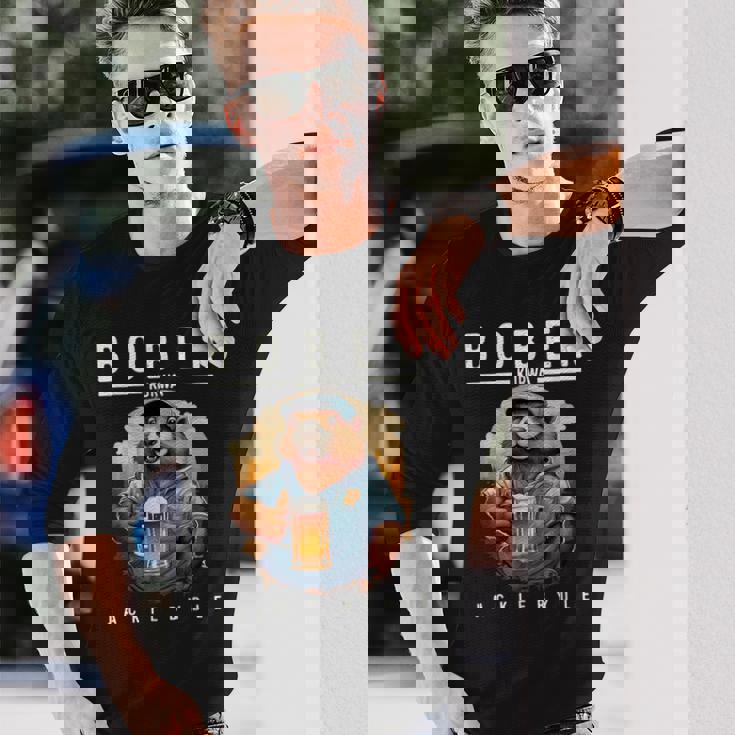 Bober Bóbr Kurwa Polish Kurwa Bober 長袖Tシャツ 彼への贈り物