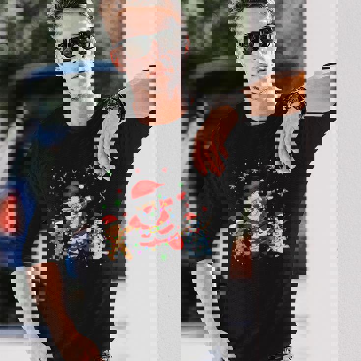 Dabbinganta Christmas おかしいdabサンタクロースクリスマス 長袖Tシャツ 彼への贈り物