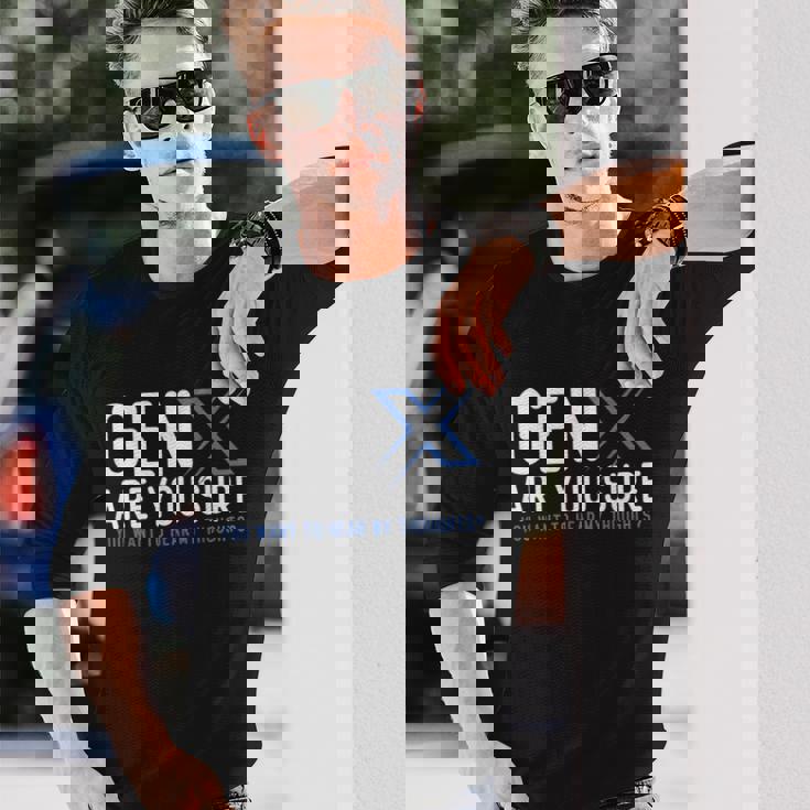 Generation X ユーモア 60年代 70年代 Gen-Xers 皮肉なジェネレーションx 長袖Tシャツ 彼への贈り物