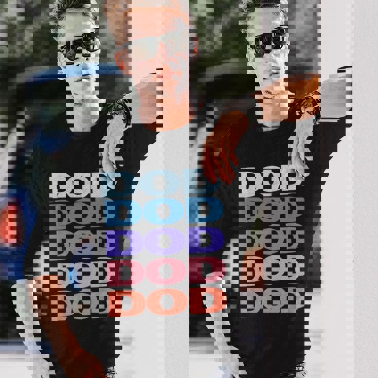 Modern Repeated Text Dod 長袖Tシャツ 彼への贈り物