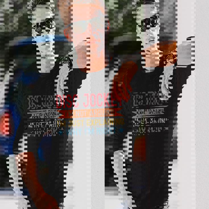 Profession Quote Disc Jockey 長袖Tシャツ 彼への贈り物