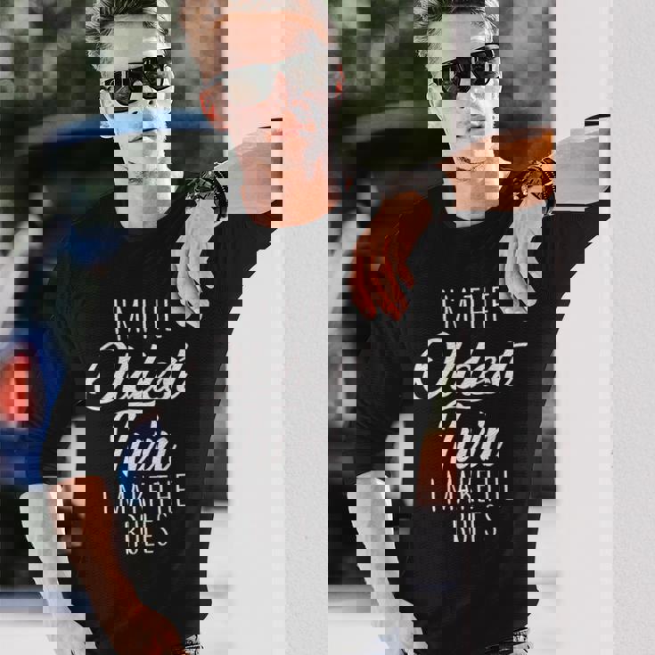 Twins Oldest Twin I Make The Rules 兄弟家族 長袖Tシャツ 彼への贈り物