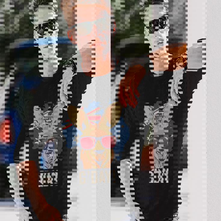 G'dayオーストラリアのお土産カンガルーギフト 長袖Tシャツ 彼への贈り物