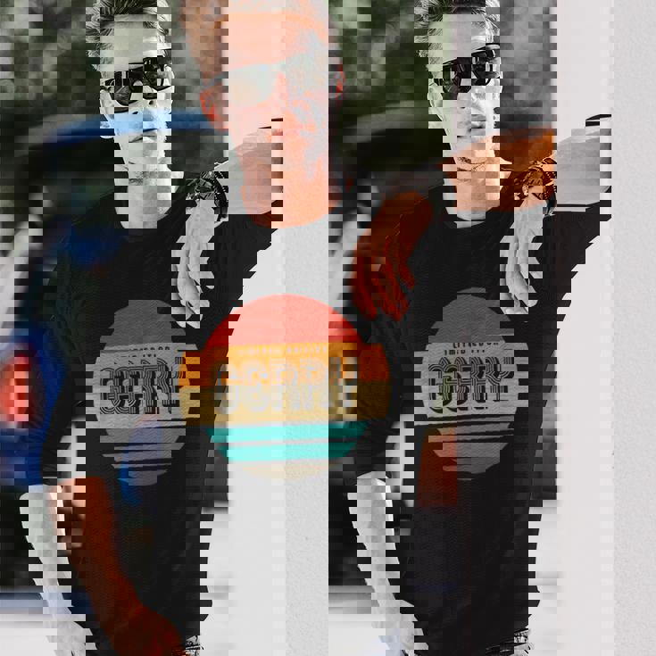 Gerry 名称 レトロ・ヴィンテージ・サンセット 限定版 長袖Tシャツ 彼への贈り物