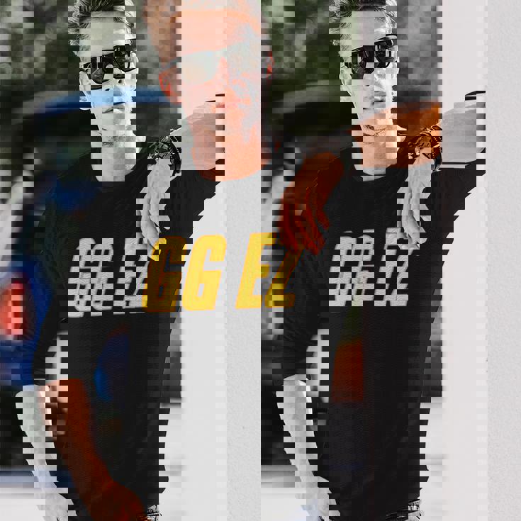 Gg Ez Ggez Good Game Easy Over Ow Fps おもしろゲーミングウォッチ Ow2 長袖Tシャツ 彼への贈り物