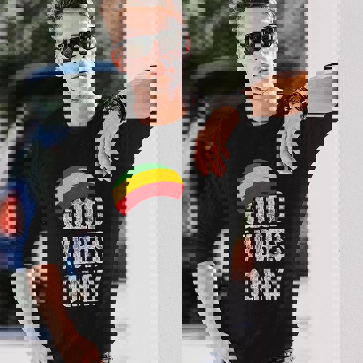 Goodibes Only レゲエ 帽子 レゲエ ラスタファリ ジャマイカ 長袖Tシャツ 彼への贈り物