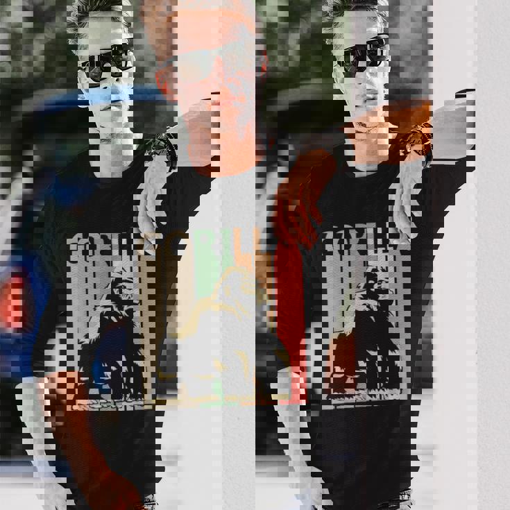 Gorilla ゴリラ 長袖Tシャツ 彼への贈り物