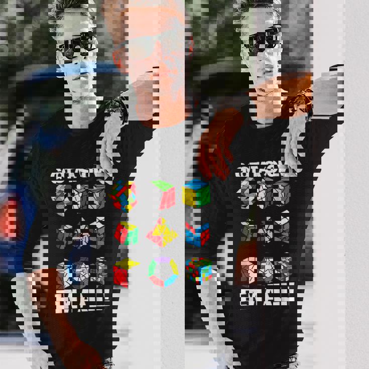 Gottaolve Em Allpeed Cuber パズルキューブ スピードキューブ 長袖Tシャツ 彼への贈り物