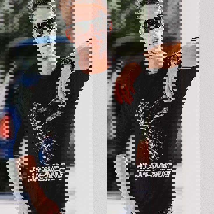 Grandpa 大工道具 長袖Tシャツ 彼への贈り物