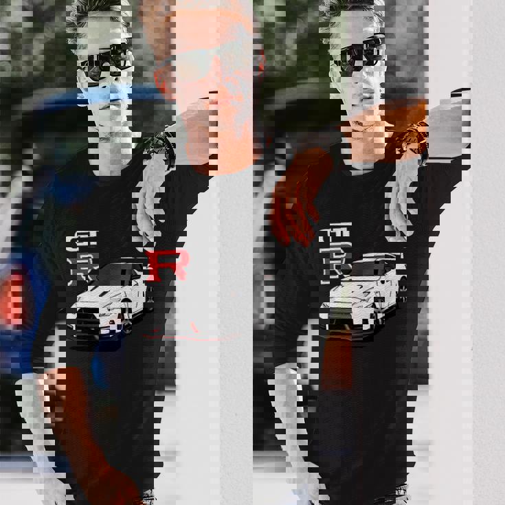 Gt R 35 Jdm ストリートレーシング ドラッグドリフト スポーツカー 長袖Tシャツ 彼への贈り物