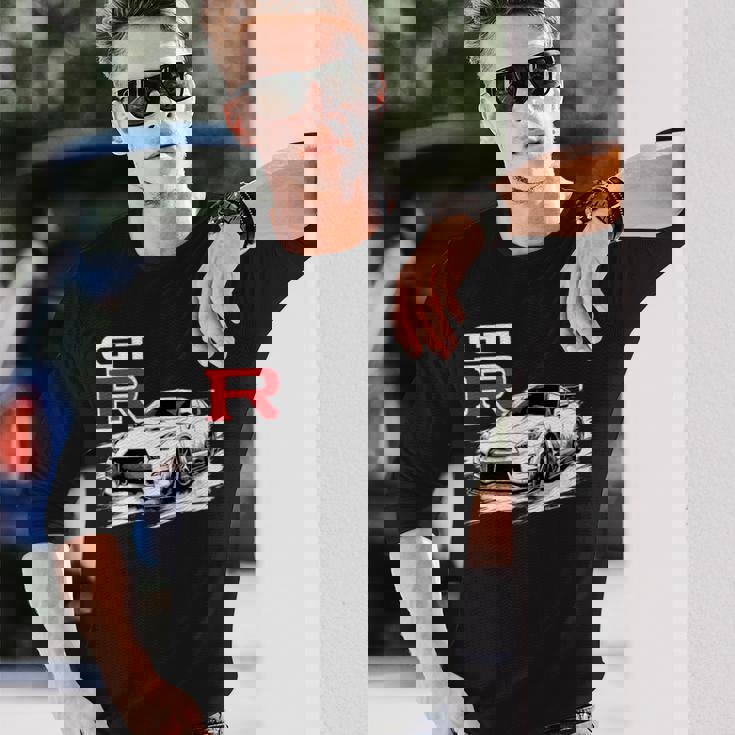 Gt R 35 Jdm ストリートレーシング ドラッグ ドリフト スポーツカー 長袖Tシャツ 彼への贈り物