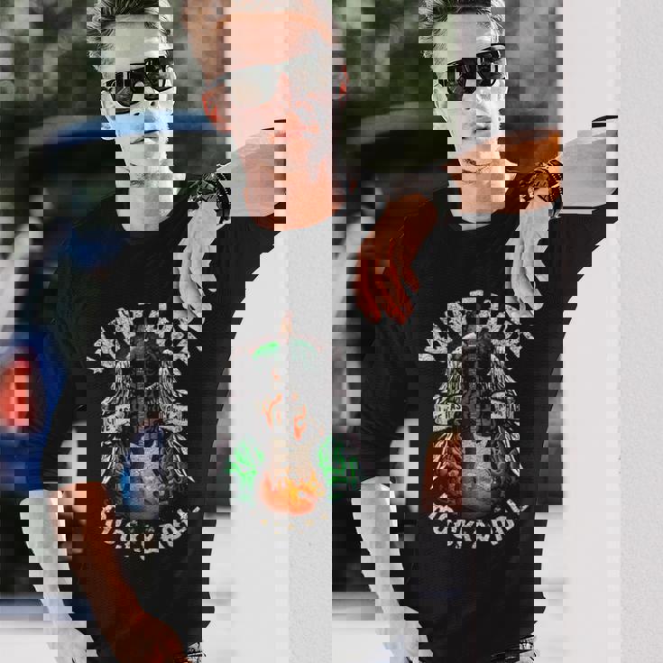 Guitarist Live-Fast Rock ハードロックンロール エレキギター 長袖Tシャツ 彼への贈り物