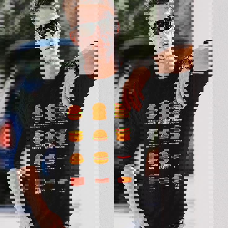 Ham Burgers Hamhamham Burburbur ハンバーガー大学 長袖Tシャツ 彼への贈り物