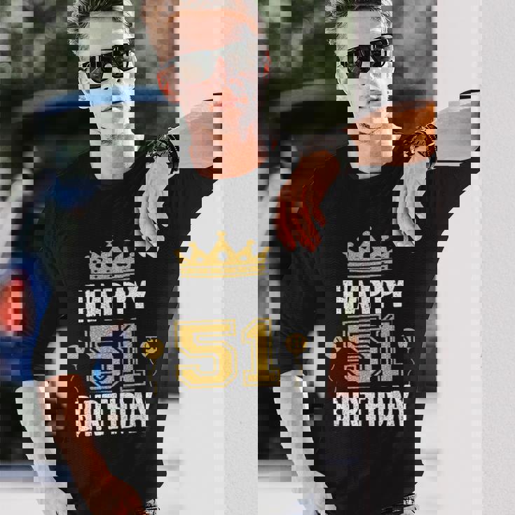 Happy 51St Birthday アイデア 51歳 男女用 長袖Tシャツ 彼への贈り物